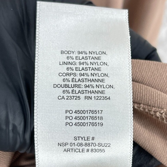 Aritzia Babaton Nude Contour Dress Womens Pullover Stretch Sleeveless Size Large - Picture 8 of 9